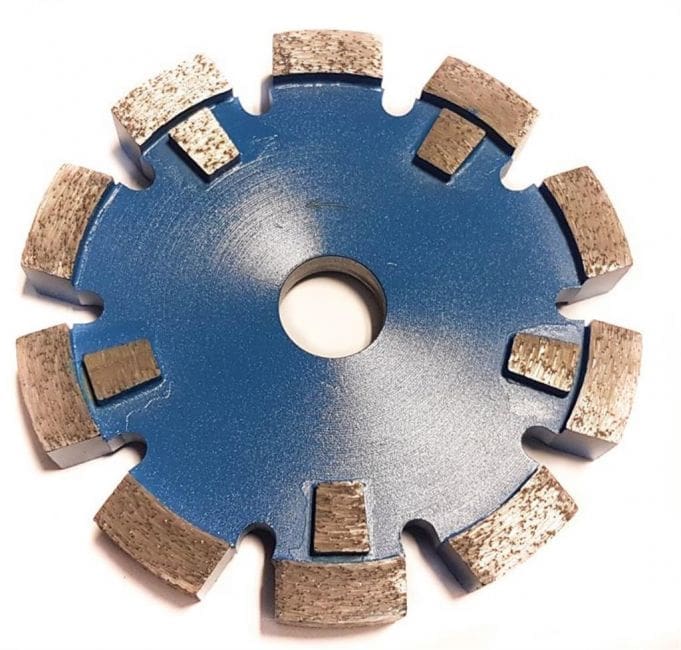 Vloerverwarmingsfrees Ø125x18 Blauw